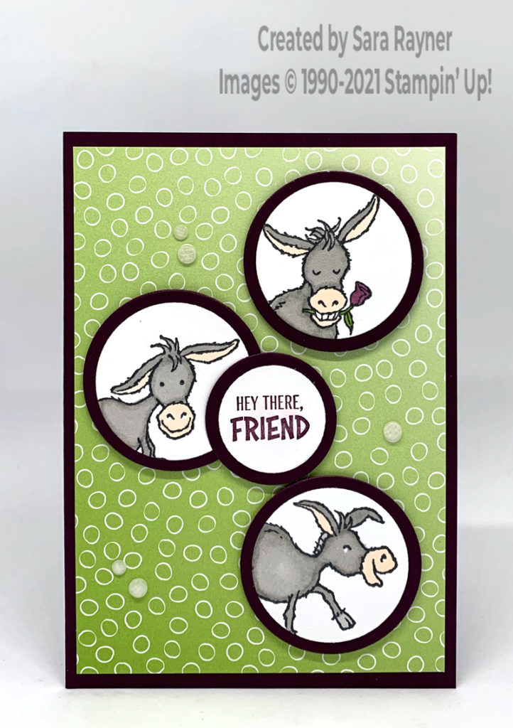Donkey trio friend card