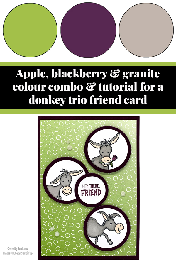 Donkey trio friend card tutorial