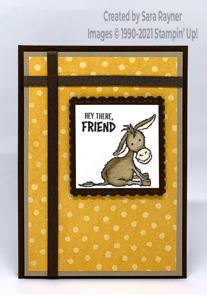 Masculine donkey card