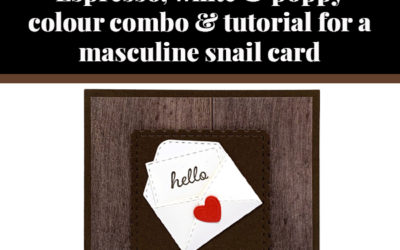 Tutorial for masculine snail card