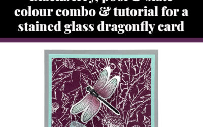 Tutorial for stained glass dragonfly card