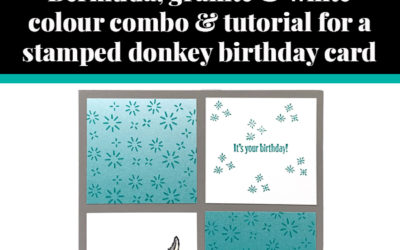 Tutorial for stamped donkey card