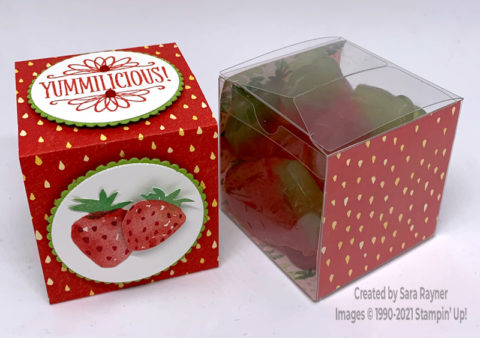 Tutorial for strawberry box - Sara's crafting and stamping studio