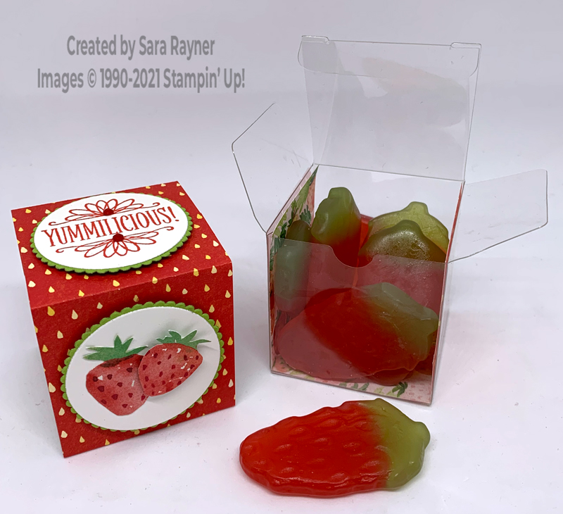 Strawberry box - open