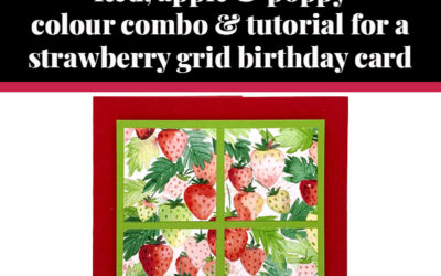 Tutorial for strawberry birthday card