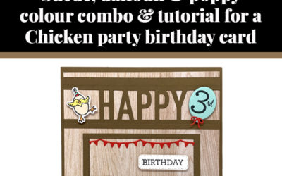 Tutorial for a chicken party card