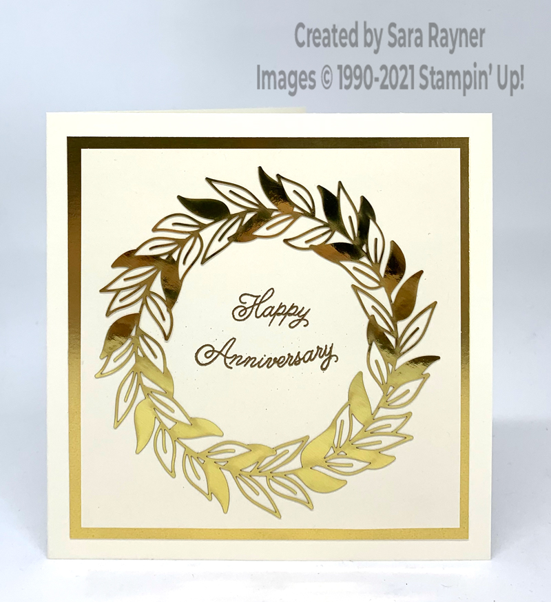 Forever Gold anniversary card