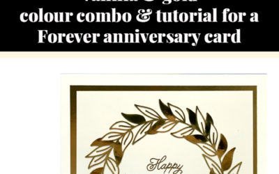 Tutorial for Forever Gold anniversary card