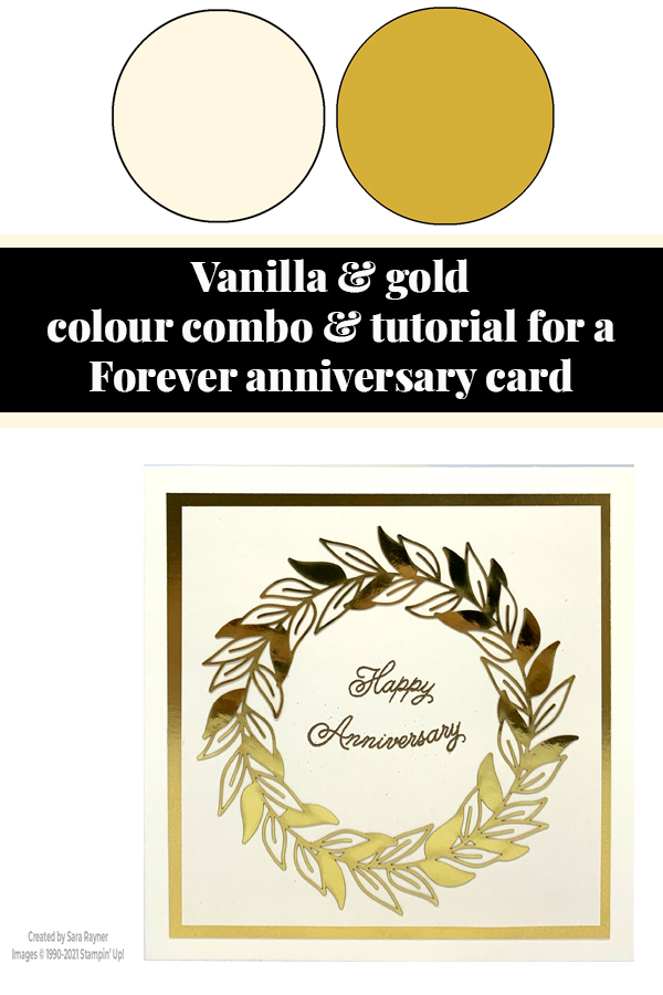 Forever Gold anniversary card tutorial