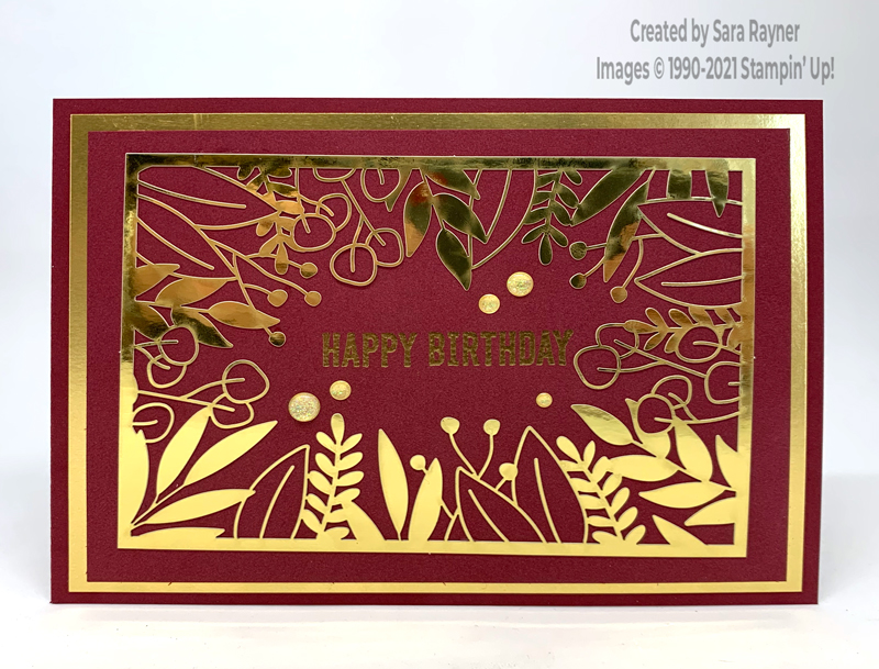 Forever Gold birthday card