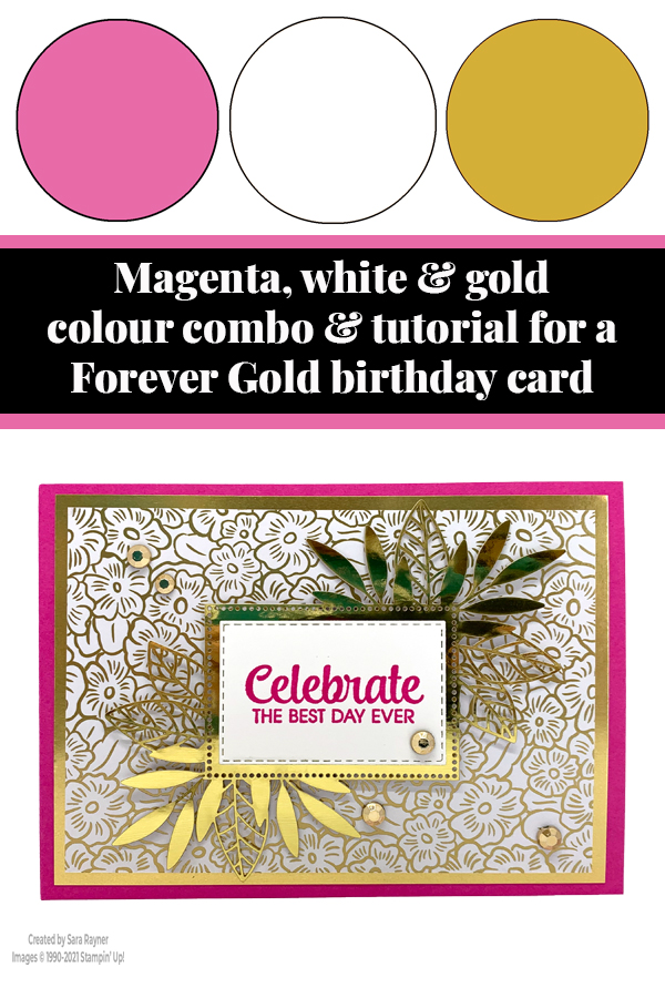 Ornate Forever Gold birthday card tutorial