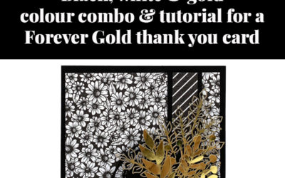 Tutorial for Forever Gold thanks card