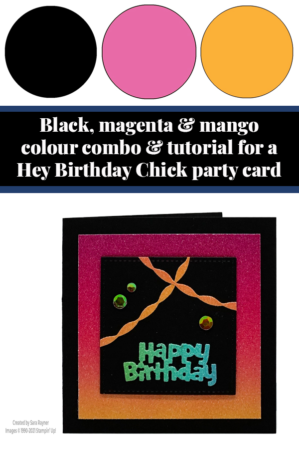 Hey birthday chick party card tutorial