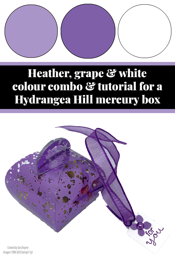 Hydrangea Hill mercury glass curvy box tutorial