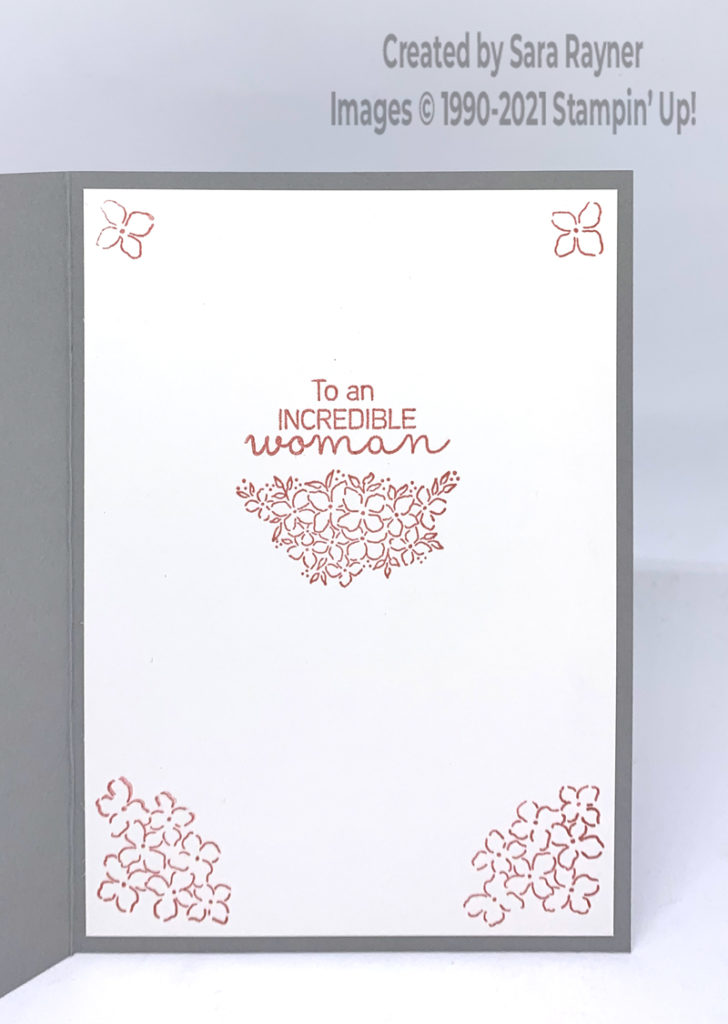 Mercury glass panel birthday card insert