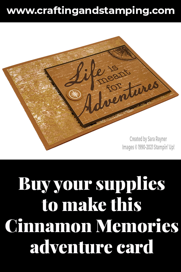 Cinnamon Memories adventure card supply list