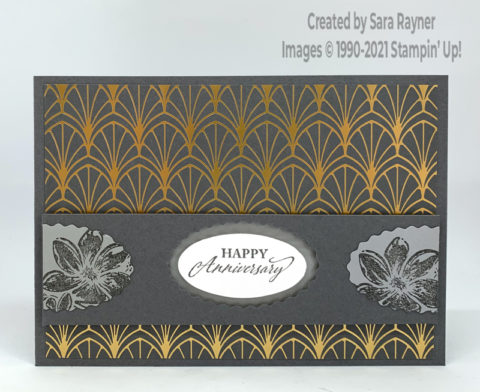 Tutorial for Elegant oval card - Sara's crafting and stamping studio