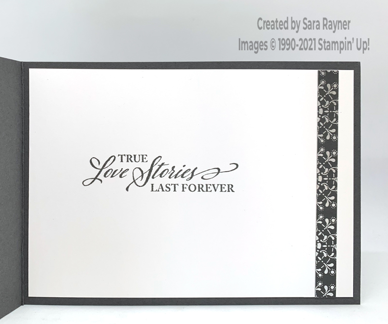 Simply Elegant oval anniversary card insert