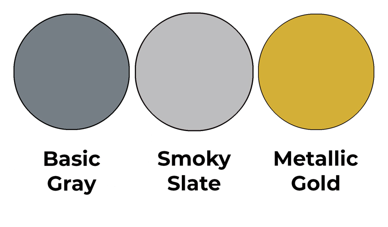 Colour combo mixing Basic Gray, Smoky Slate and Metallic Gold