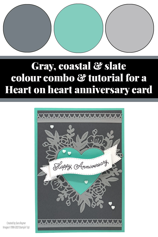 Heart on heart anniversary card tutorial