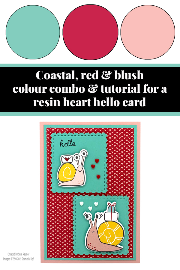 Resin Heart hello card tutorial