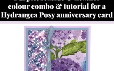 Tutorial for Hydrangea Posy card