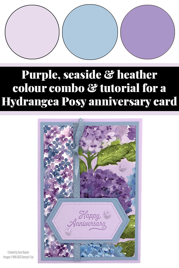 Hydrangea Posy anniversary card tutorial