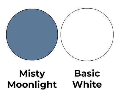 Colour combo mixing Misty Moonlight and Basic White