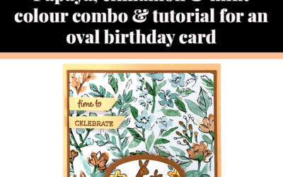 Tutorial for oval birthday card