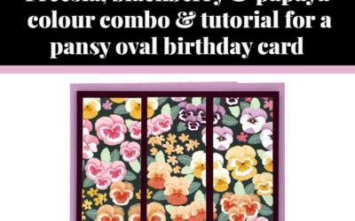 Tutorial for oval pansy card