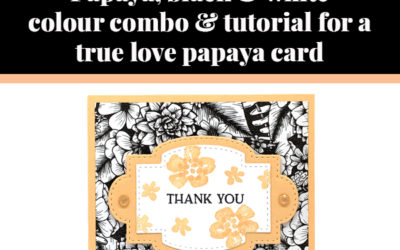 Tutorial for True Love Papaya card