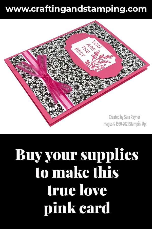 True Love Polished Pink card supply list