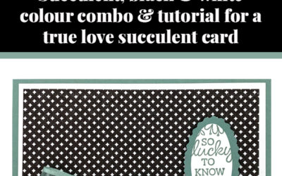 Tutorial for True Love Succulent card