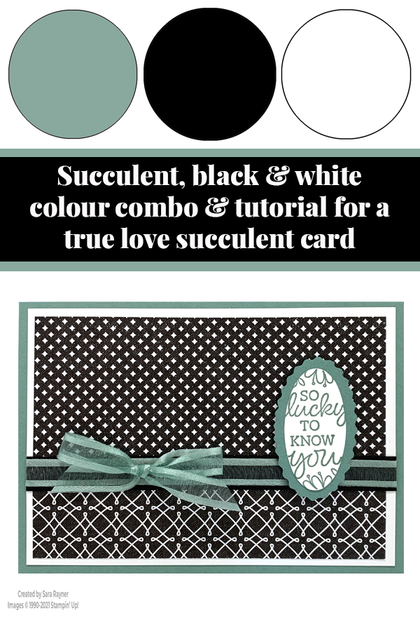 True Love Soft Succulent card tutorial