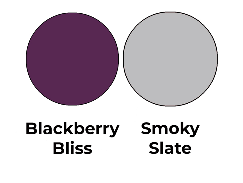 Colour combo mixing just Blackberry Bliss and Smoky Slate