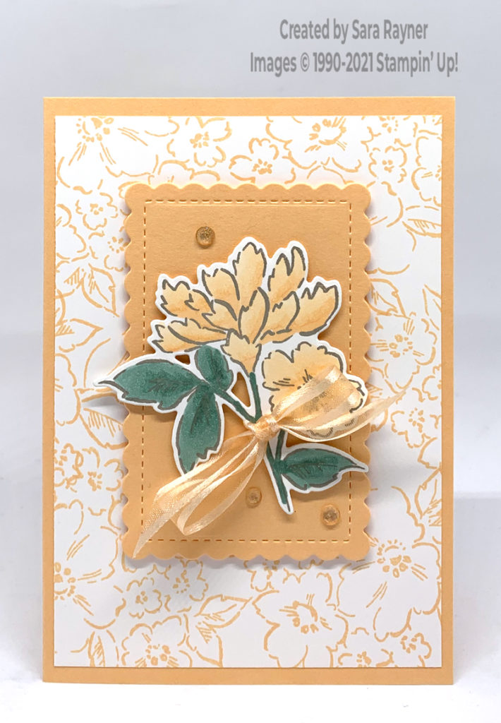 Hand-penned blends flower card