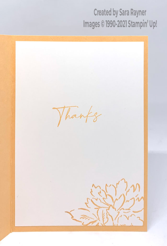 Hand-penned blends flower card insert