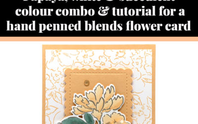 Tutorial for hand-penned blends card