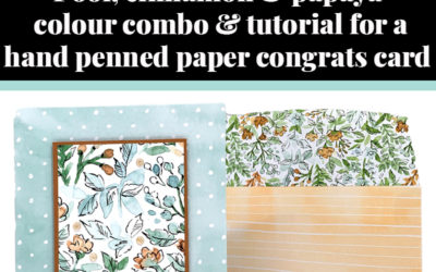 Tutorial for hand-penned congrats card