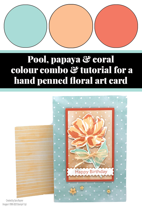 Hand-penned floral birthday card tutorial