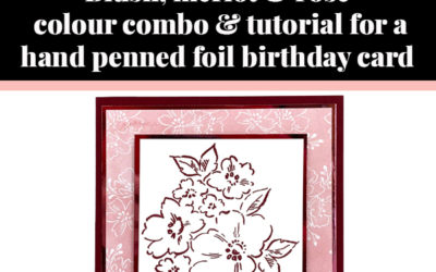 Tutorial for hand-penned foil card