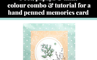 Tutorial for hand-penned memories card