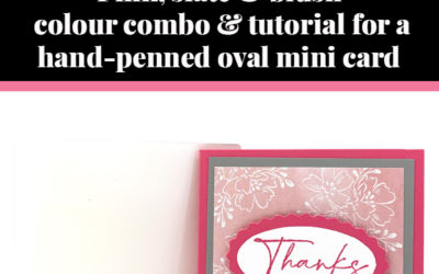 Tutorial for Hand-penned oval card