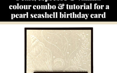 Tutorial for pearl seashell card