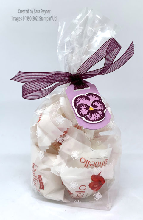Tutorial for blackberry ribbon treat bag - Sara's crafting and stamping ...