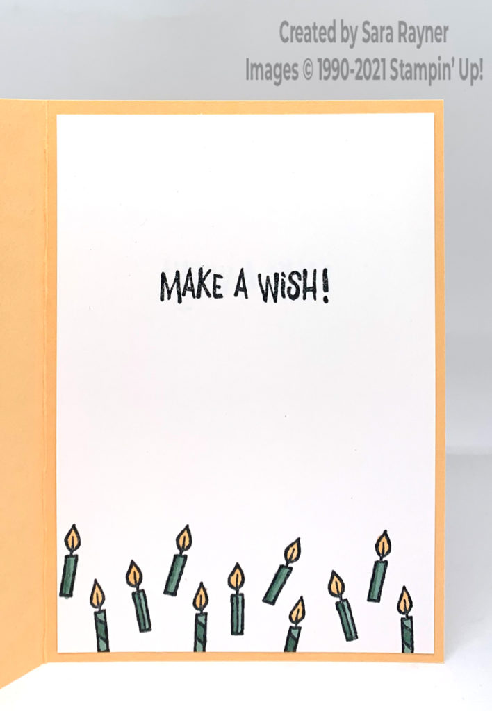 Simple puffin birthday card insert
