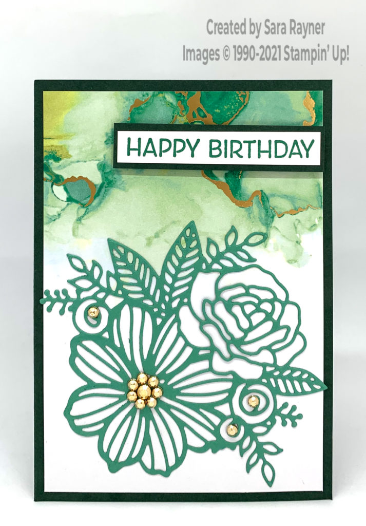 Artistic gems birthday card