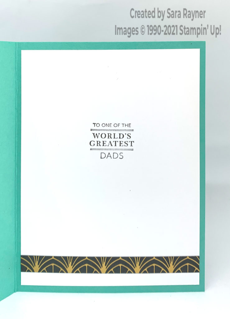 Elegant gems Father's Day card insert