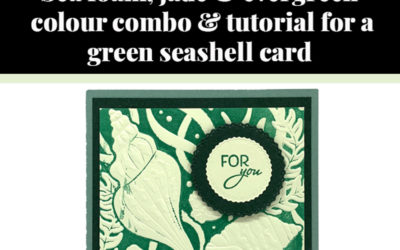 Tutorial for green seashell card