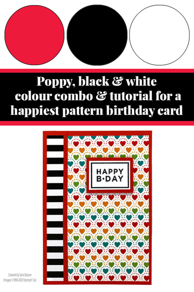 Happiest pattern birthday card tutorial